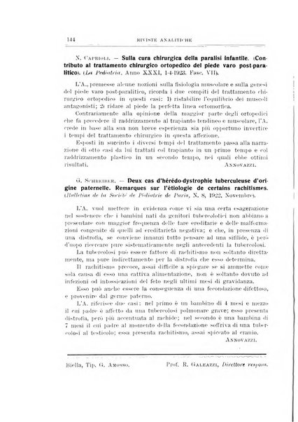 Archivio di ortopedia pubblicazione ufficiale del Pio istituto dei rachitici <1924-1950>