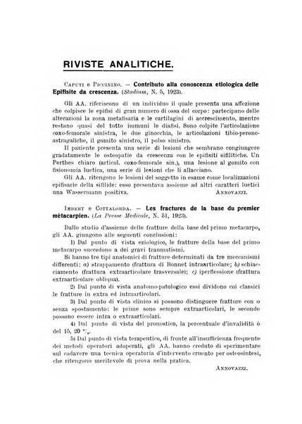 Archivio di ortopedia pubblicazione ufficiale del Pio istituto dei rachitici <1924-1950>