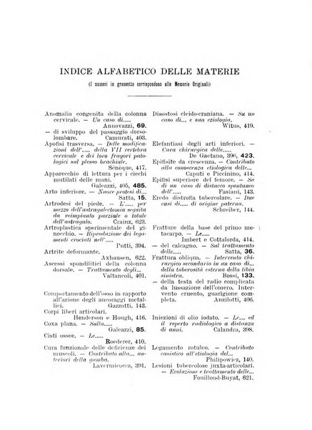 Archivio di ortopedia pubblicazione ufficiale del Pio istituto dei rachitici <1924-1950>