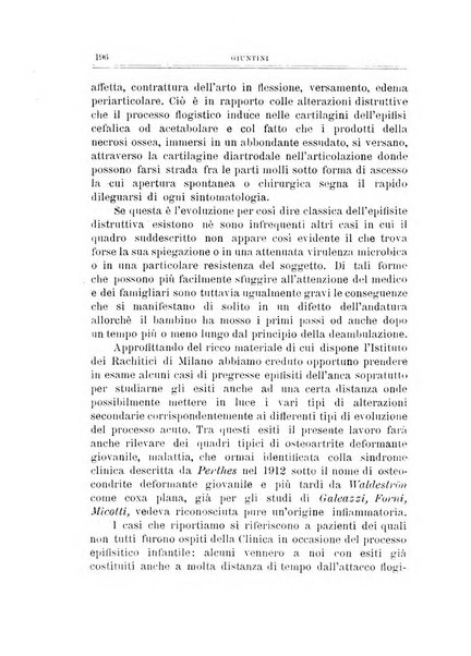 Archivio di ortopedia pubblicazione ufficiale del Pio istituto dei rachitici <1924-1950>