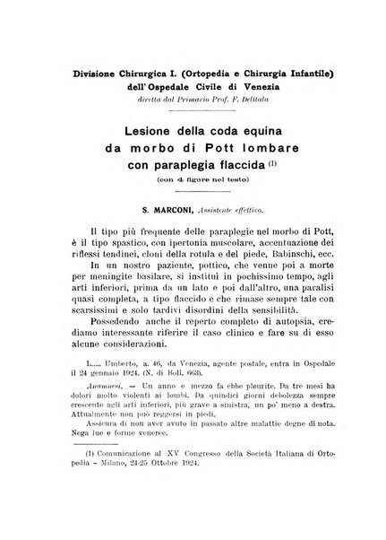 Archivio di ortopedia pubblicazione ufficiale del Pio istituto dei rachitici <1924-1950>