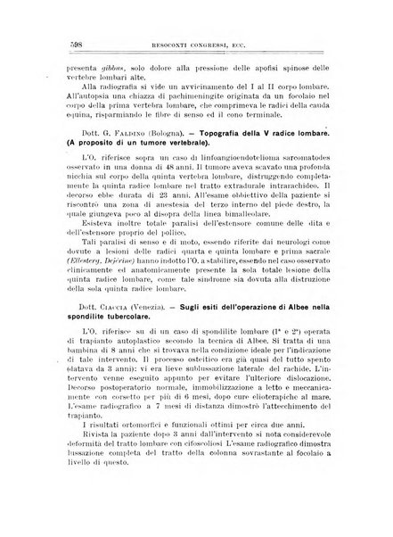 Archivio di ortopedia pubblicazione ufficiale del Pio istituto dei rachitici <1924-1950>