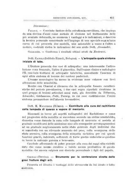 Archivio di ortopedia pubblicazione ufficiale del Pio istituto dei rachitici <1924-1950>