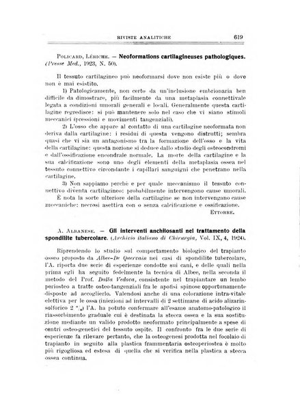 Archivio di ortopedia pubblicazione ufficiale del Pio istituto dei rachitici <1924-1950>