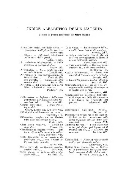 Archivio di ortopedia pubblicazione ufficiale del Pio istituto dei rachitici <1924-1950>