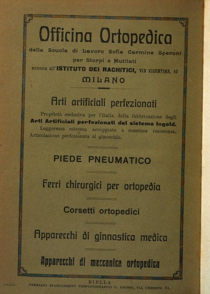 Archivio di ortopedia pubblicazione ufficiale del Pio istituto dei rachitici <1924-1950>