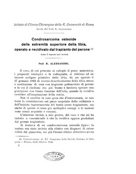 Archivio di ortopedia pubblicazione ufficiale del Pio istituto dei rachitici <1924-1950>