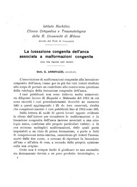 Archivio di ortopedia pubblicazione ufficiale del Pio istituto dei rachitici <1924-1950>