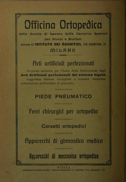 Archivio di ortopedia pubblicazione ufficiale del Pio istituto dei rachitici <1924-1950>