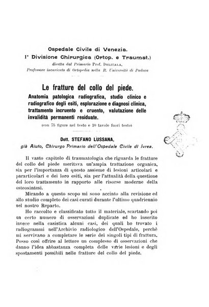 Archivio di ortopedia pubblicazione ufficiale del Pio istituto dei rachitici <1924-1950>