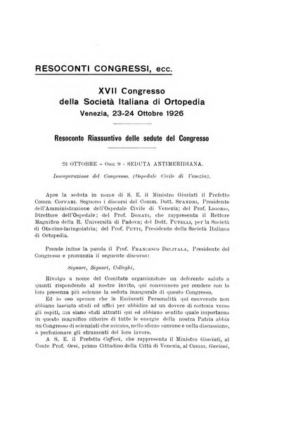 Archivio di ortopedia pubblicazione ufficiale del Pio istituto dei rachitici <1924-1950>