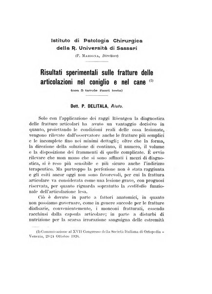 Archivio di ortopedia pubblicazione ufficiale del Pio istituto dei rachitici <1924-1950>