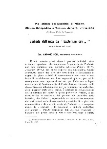 Archivio di ortopedia pubblicazione ufficiale del Pio istituto dei rachitici <1924-1950>