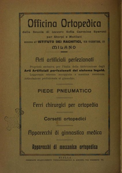 Archivio di ortopedia pubblicazione ufficiale del Pio istituto dei rachitici <1924-1950>