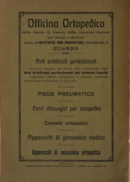 Archivio di ortopedia pubblicazione ufficiale del Pio istituto dei rachitici <1924-1950>