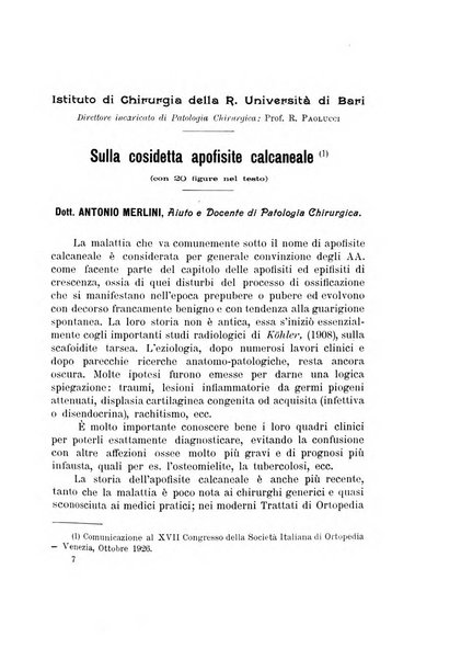 Archivio di ortopedia pubblicazione ufficiale del Pio istituto dei rachitici <1924-1950>