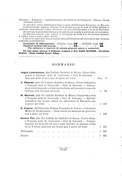 Archivio di ortopedia pubblicazione ufficiale del Pio istituto dei rachitici <1924-1950>