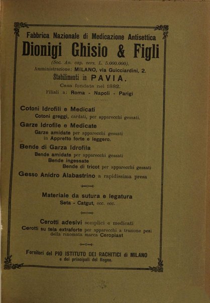 Archivio di ortopedia pubblicazione ufficiale del Pio istituto dei rachitici <1924-1950>