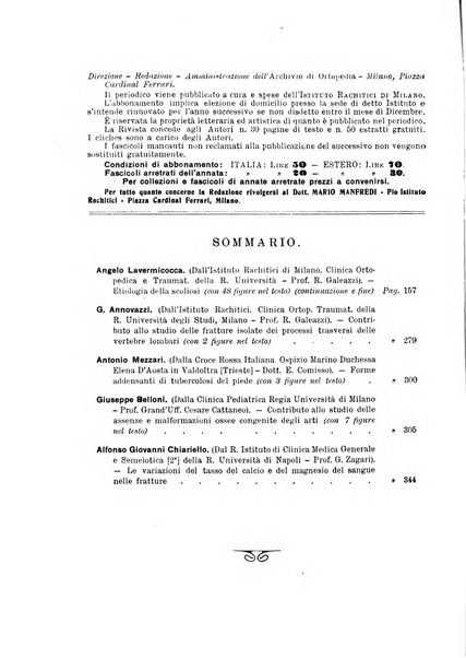 Archivio di ortopedia pubblicazione ufficiale del Pio istituto dei rachitici <1924-1950>