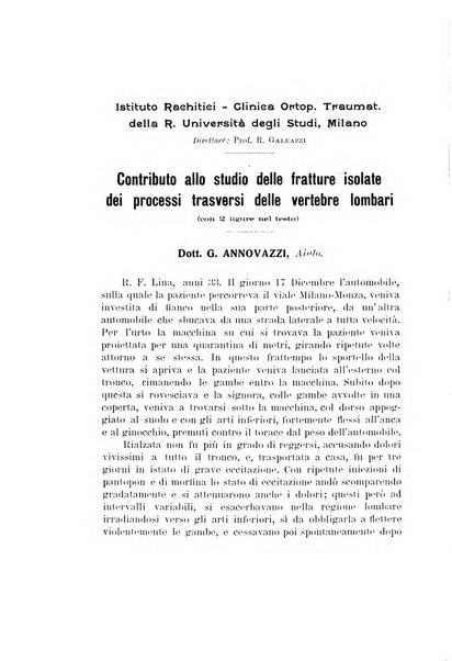 Archivio di ortopedia pubblicazione ufficiale del Pio istituto dei rachitici <1924-1950>