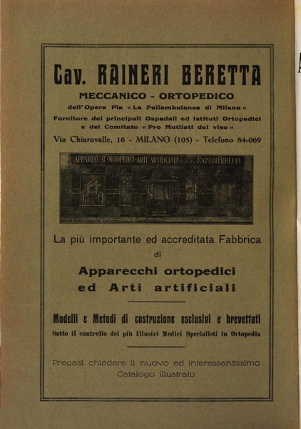 Archivio di ortopedia pubblicazione ufficiale del Pio istituto dei rachitici <1924-1950>