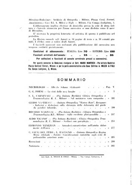 Archivio di ortopedia pubblicazione ufficiale del Pio istituto dei rachitici <1924-1950>