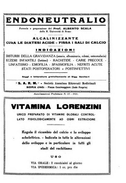 Archivio di ortopedia pubblicazione ufficiale del Pio istituto dei rachitici <1924-1950>