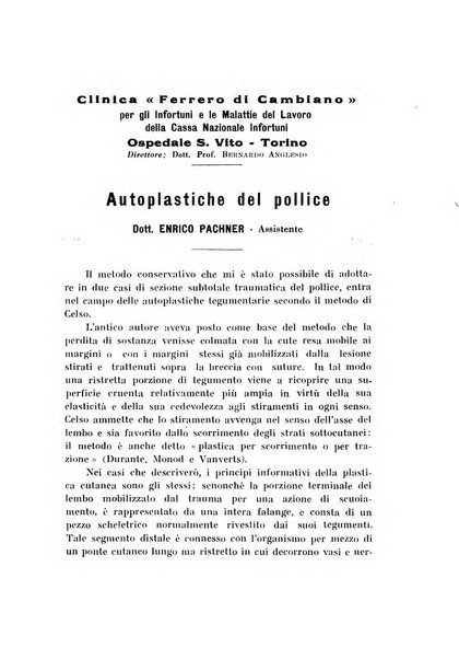 Archivio di ortopedia pubblicazione ufficiale del Pio istituto dei rachitici <1924-1950>