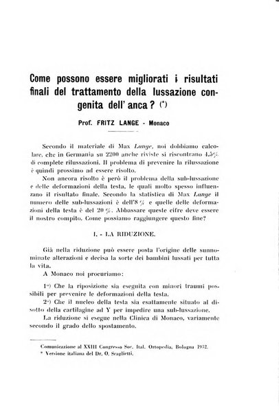 Archivio di ortopedia pubblicazione ufficiale del Pio istituto dei rachitici <1924-1950>