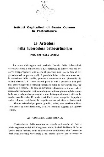 Archivio di ortopedia pubblicazione ufficiale del Pio istituto dei rachitici <1924-1950>