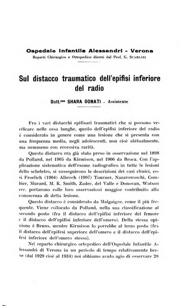 Archivio di ortopedia pubblicazione ufficiale del Pio istituto dei rachitici <1924-1950>