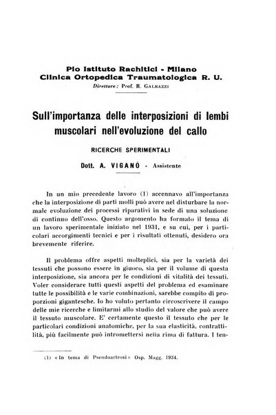 Archivio di ortopedia pubblicazione ufficiale del Pio istituto dei rachitici <1924-1950>