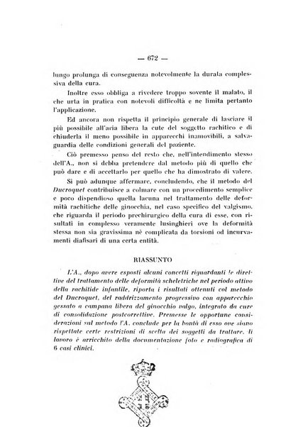 Archivio di ortopedia pubblicazione ufficiale del Pio istituto dei rachitici <1924-1950>