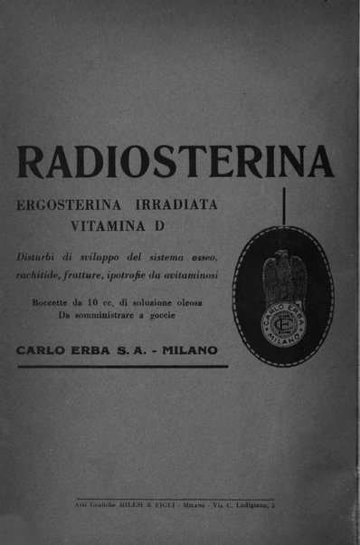 Archivio di ortopedia pubblicazione ufficiale del Pio istituto dei rachitici <1924-1950>