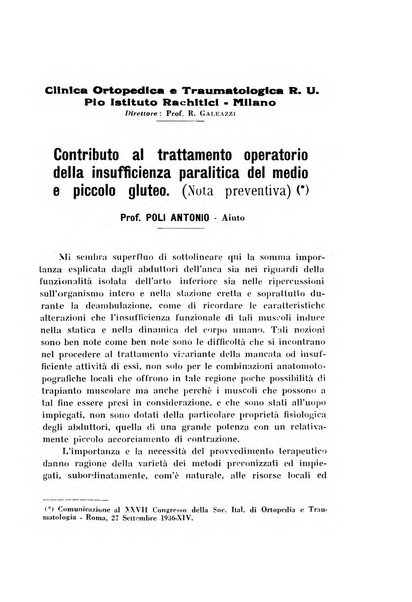 Archivio di ortopedia pubblicazione ufficiale del Pio istituto dei rachitici <1924-1950>