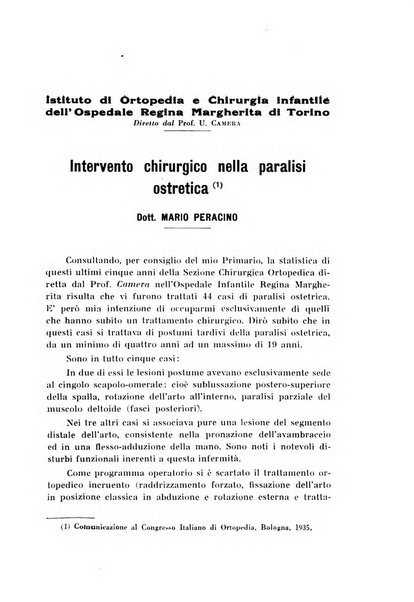 Archivio di ortopedia pubblicazione ufficiale del Pio istituto dei rachitici <1924-1950>