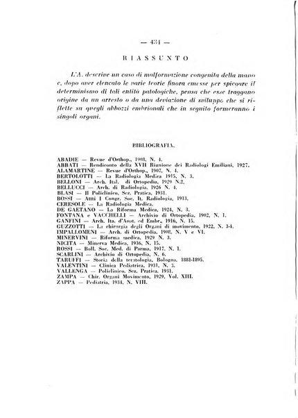 Archivio di ortopedia pubblicazione ufficiale del Pio istituto dei rachitici <1924-1950>