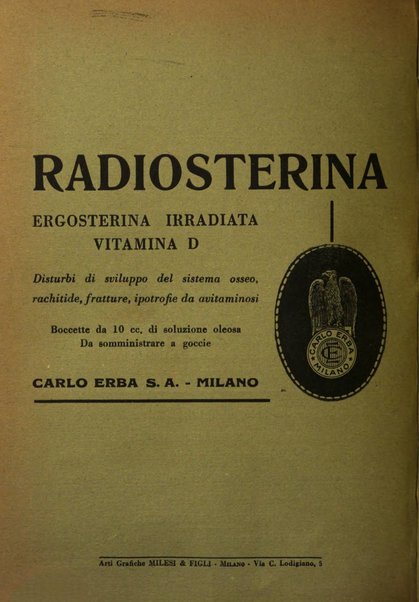 Archivio di ortopedia pubblicazione ufficiale del Pio istituto dei rachitici <1924-1950>