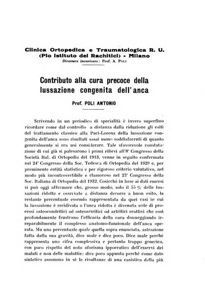 Archivio di ortopedia pubblicazione ufficiale del Pio istituto dei rachitici <1924-1950>