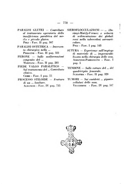 Archivio di ortopedia pubblicazione ufficiale del Pio istituto dei rachitici <1924-1950>