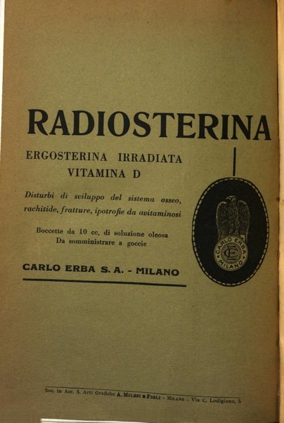 Archivio di ortopedia pubblicazione ufficiale del Pio istituto dei rachitici <1924-1950>