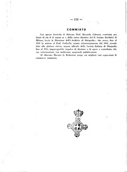 Archivio di ortopedia pubblicazione ufficiale del Pio istituto dei rachitici <1924-1950>