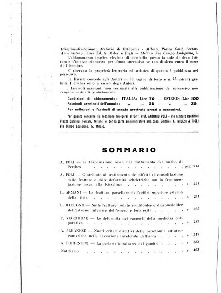 Archivio di ortopedia pubblicazione ufficiale del Pio istituto dei rachitici <1924-1950>