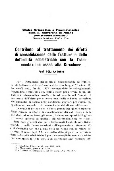 Archivio di ortopedia pubblicazione ufficiale del Pio istituto dei rachitici <1924-1950>