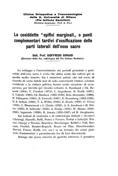 Archivio di ortopedia pubblicazione ufficiale del Pio istituto dei rachitici <1924-1950>