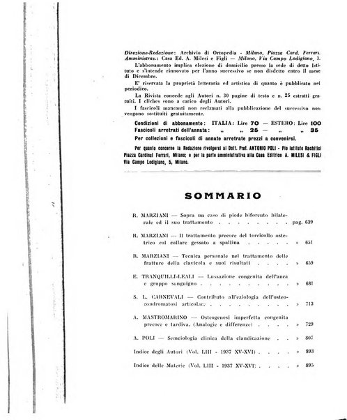 Archivio di ortopedia pubblicazione ufficiale del Pio istituto dei rachitici <1924-1950>