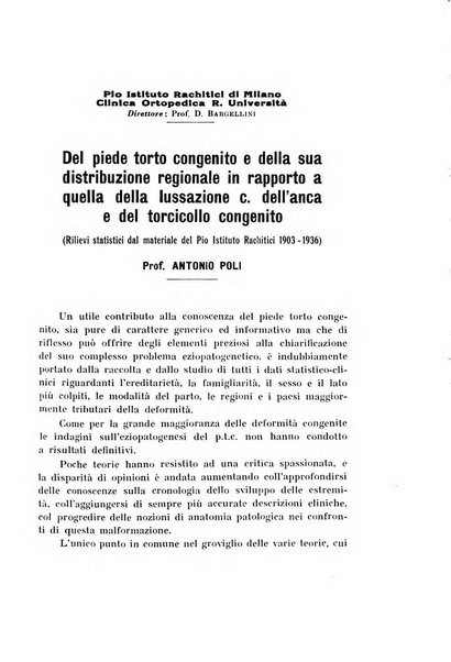 Archivio di ortopedia pubblicazione ufficiale del Pio istituto dei rachitici <1924-1950>