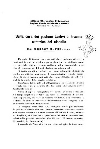 Archivio di ortopedia pubblicazione ufficiale del Pio istituto dei rachitici <1924-1950>