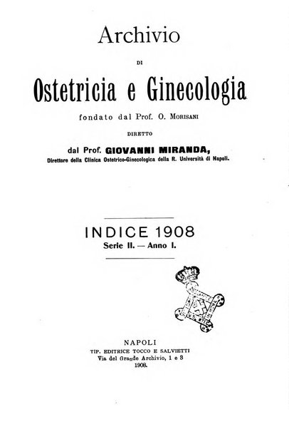 Archivio di ostetricia e ginecologia