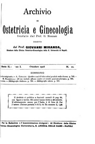 Archivio di ostetricia e ginecologia